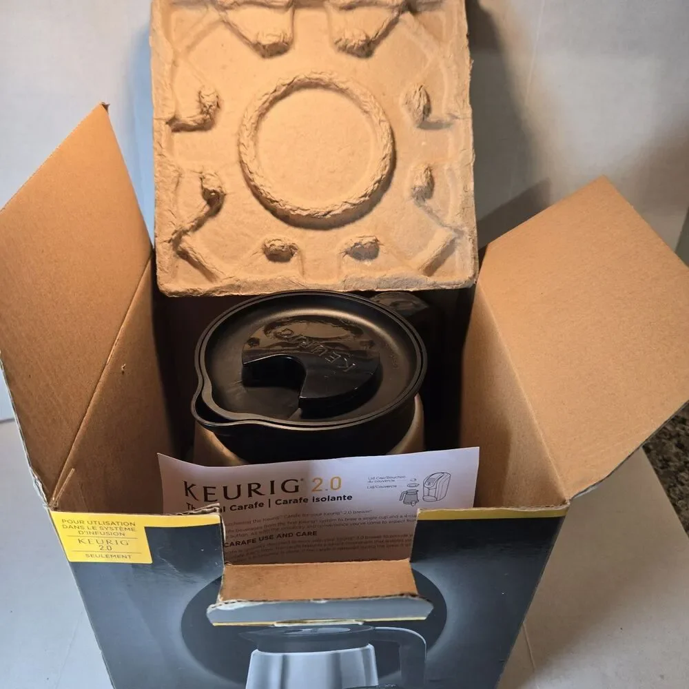 Keurig 2.0 Stainless Steel Thermal Double Wall Coffee Carafe 4 Cup Capacity CIB
